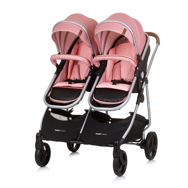 Chipolino Twin Stroller Duo Smart flamingo KBDS02405FL