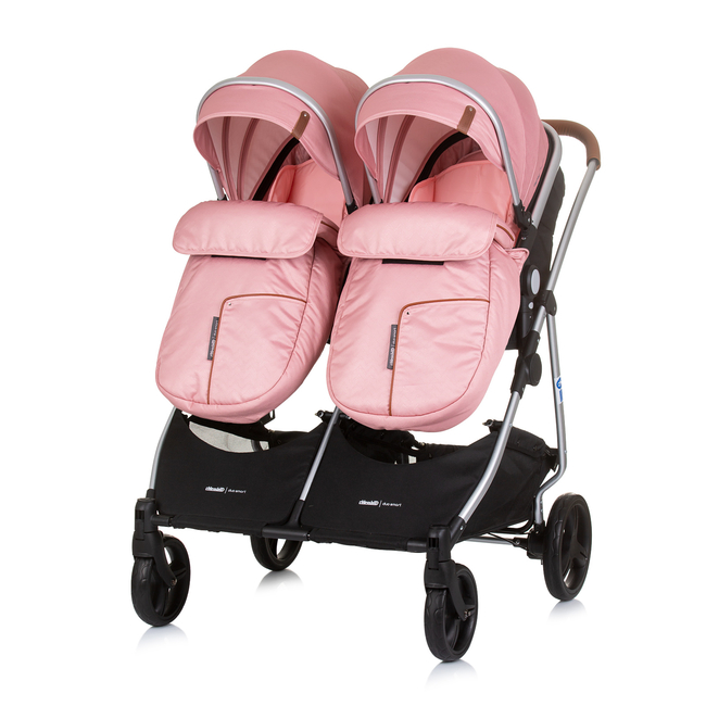 Chipolino Twin Stroller Duo Smart flamingo KBDS02405FL