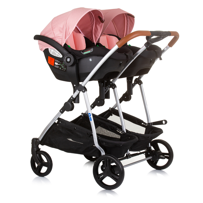 Chipolino Twin Stroller Duo Smart flamingo KBDS02405FL
