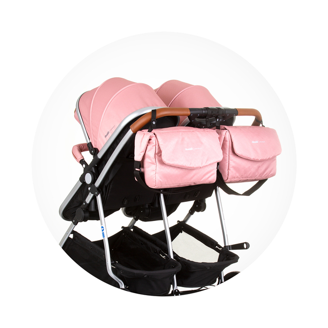 Chipolino Twin Stroller Duo Smart flamingo KBDS02405FL