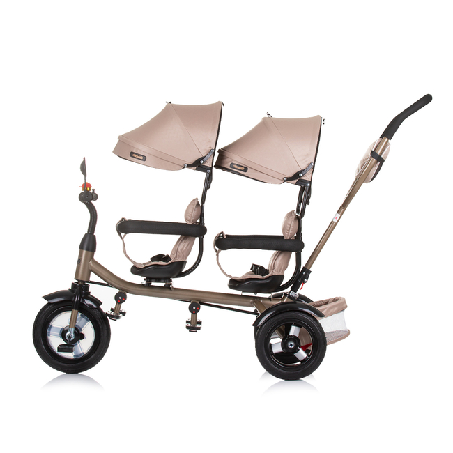 Chipolino Ticycle for twins "2PLAY"golden beige TRK2P0245GB