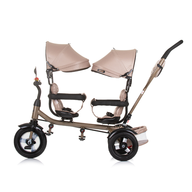 Chipolino Ticycle for twins "2PLAY"golden beige TRK2P0245GB