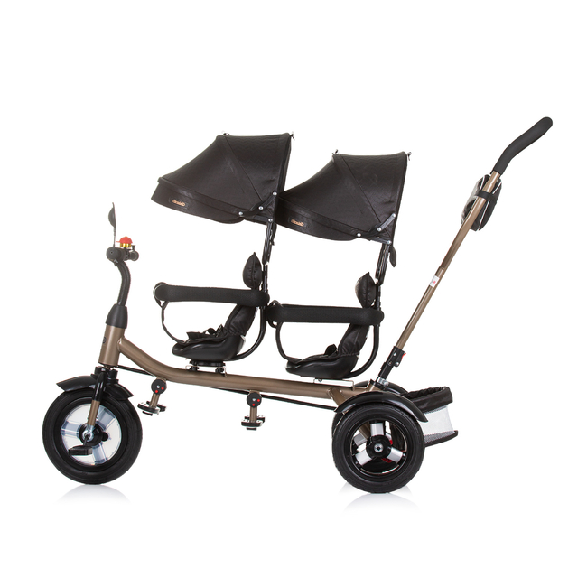 Chipolino icycle for twins "2PLAY" obsidian/gold TRK2P0241OG