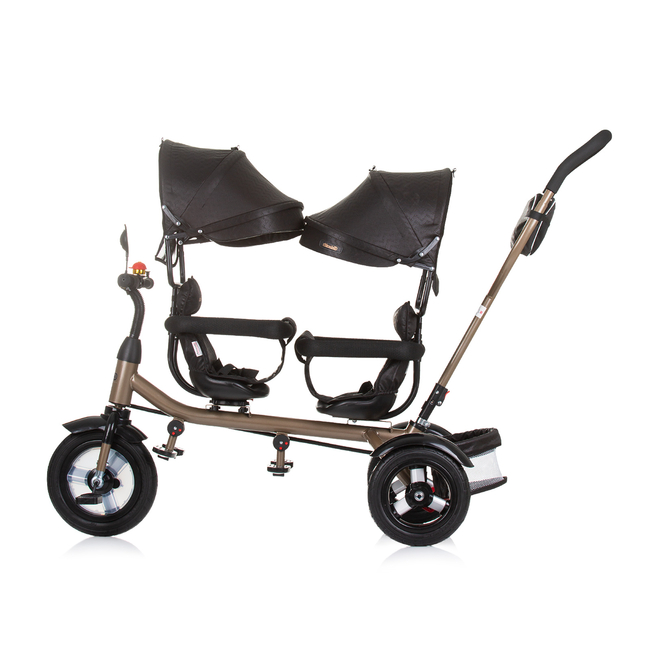 Chipolino icycle for twins "2PLAY" obsidian/gold TRK2P0241OG