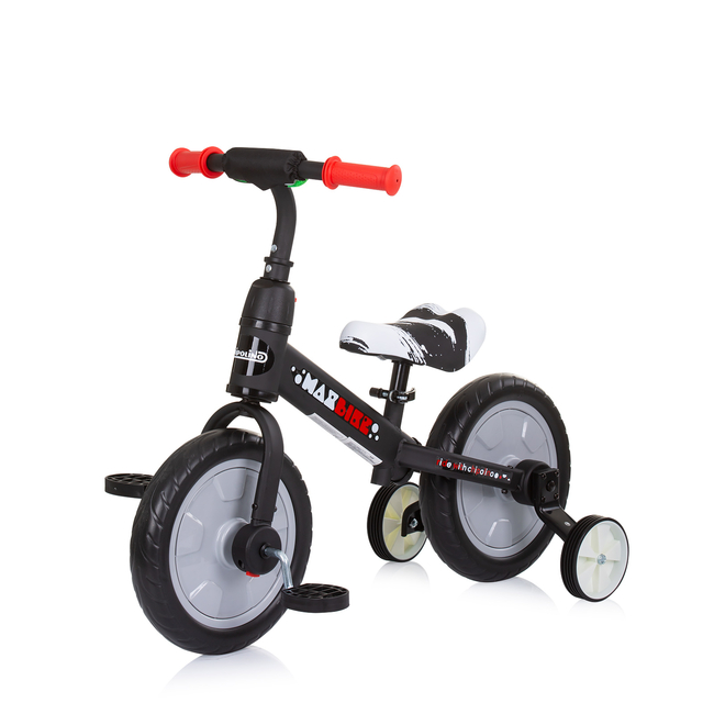 Chipolino Max Bike Ποδήλατο Ισορροπίας με Βοηθητικούς Τροχούς & Πετάλια 3+ ετών γκρι DIKMB0231GY