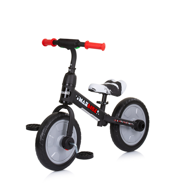 Chipolino Max Bike Ποδήλατο Ισορροπίας με Βοηθητικούς Τροχούς & Πετάλια 3+ ετών γκρι DIKMB0231GY