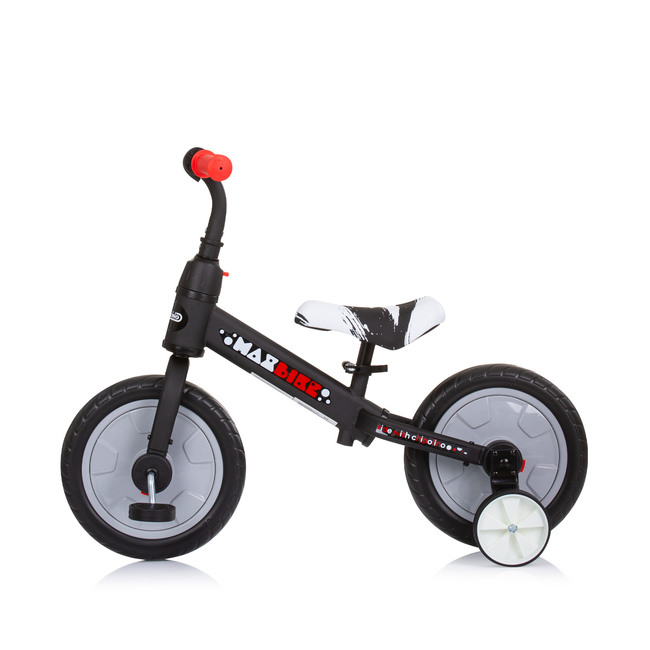 Chipolino Max Bike Ποδήλατο Ισορροπίας με Βοηθητικούς Τροχούς & Πετάλια 3+ ετών γκρι DIKMB0231GY