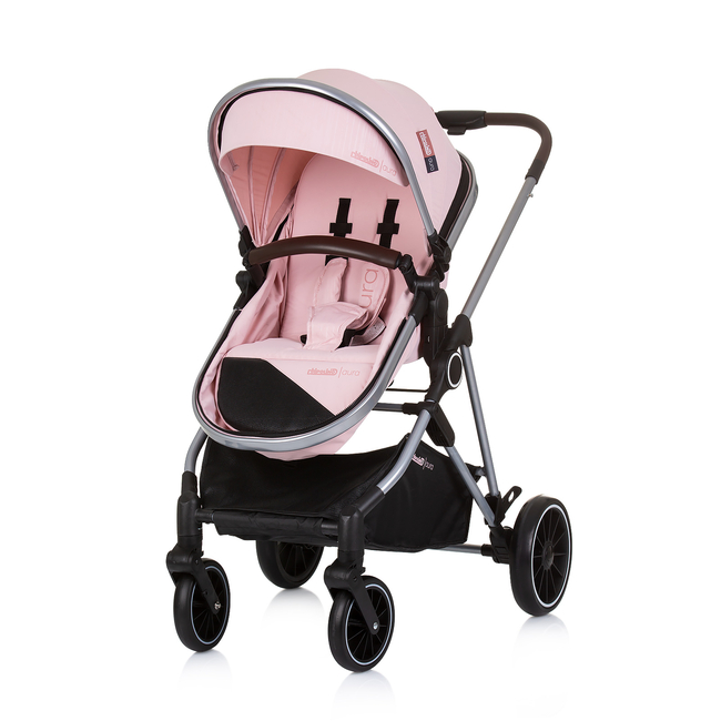 Chipolino Baby transformable stroller "AURA" flamingo KKAUR02405FL