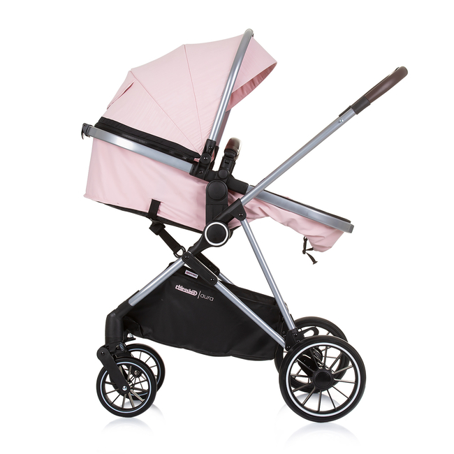 Chipolino Baby transformable stroller "AURA" flamingo KKAUR02405FL