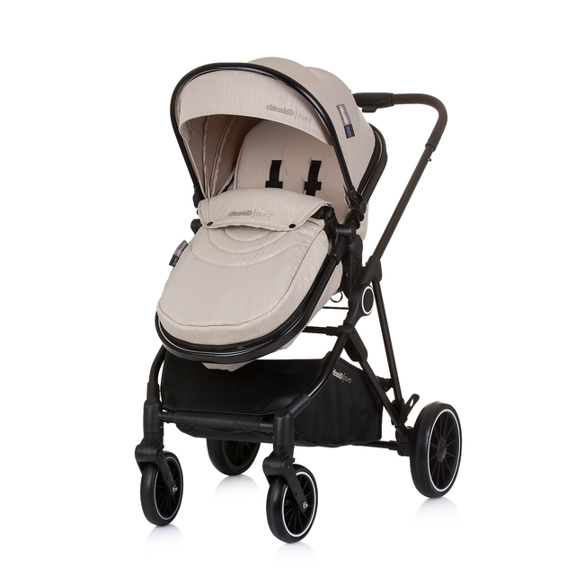 Chipolino Baby transformable stroller "AURA" macadamia KKAUR02403MA