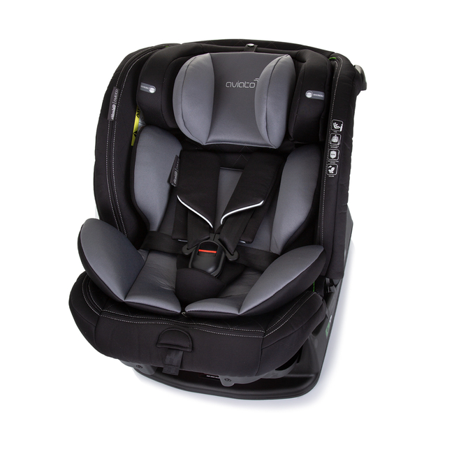 Chipolino Car seat I_SIZE 40-150 cm AVIATO granite STKAVT02402GN