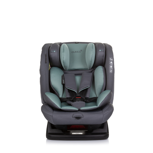 Chipolino Car seat I_SIZE 40-150 cm AVIATO pastel green STKAVT02405PG