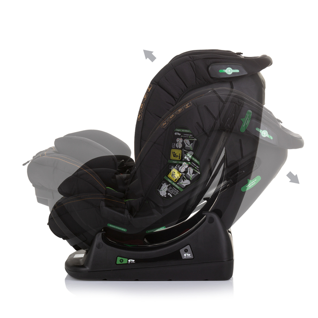 Chipolino Car seat I_SIZE 40-150 cm AVIATO obsidian STKAVT02401OB