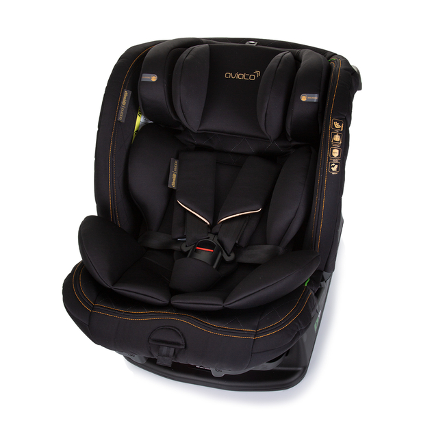 Chipolino Car seat I_SIZE 40-150 cm AVIATO obsidian STKAVT02401OB