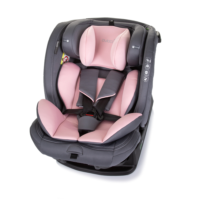Chipolino Car seat I_SIZE 40-150 cm AVIATO flamingo STKAVT02406FL