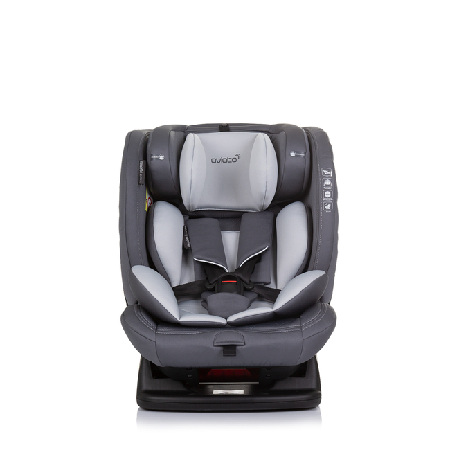 Chipolino AVIATO i-SIZE 40-150 cm Κάθισμα αυτοκινήτου γκρι στάχτη STKAVT02403AS - ΔΩΡΟ Προστασία Καθίσματος