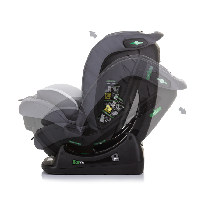 Chipolino AVIATO i-SIZE 40-150 cm Κάθισμα αυτοκινήτου γκρι στάχτη STKAVT02403AS - ΔΩΡΟ Προστασία Καθίσματος