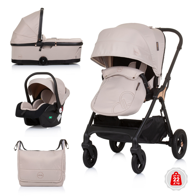 Chipolino Baby stroller up to 22 kg "Infinity" macadamia KKIF02403MA