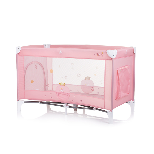 Foldable travel cot "Capri" Princess pink KOSIK2404PR