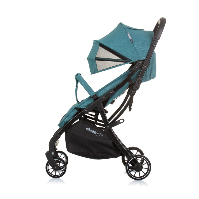 Chipolino Baby stroller with autofolding "KISS" teal LKKS02404TL