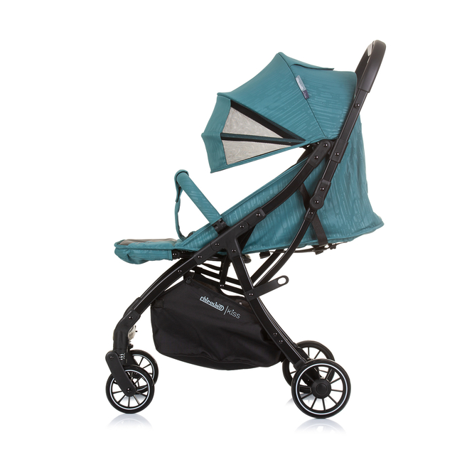 Chipolino Baby stroller with autofolding "KISS" teal LKKS02404TL