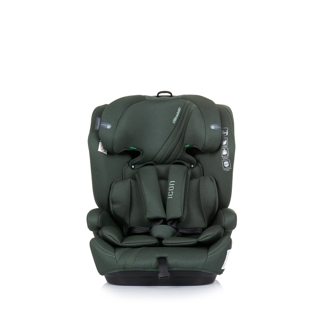 Chipolino ICON Κάθισμα αυτοκινήτου I-SIZE 76-150 cm παστέλ πράσινο STKIC02404PG 