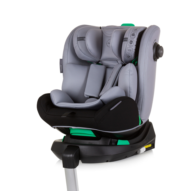 Chipolino Car seat I-SIZE 40-150 cm ISOFIX 360 "OLYMPUS" ash grey STKOL02402AS