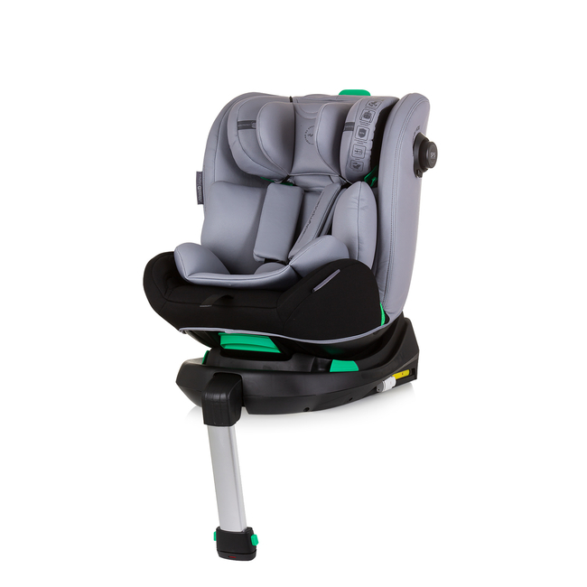 Chipolino OLYMPUS 360 I-SIZE 40-150 cm ISOFIX Περιστρεφόμενο Κάθισμα αυτοκινήτου γκρι στάχτη STKOL02402AS