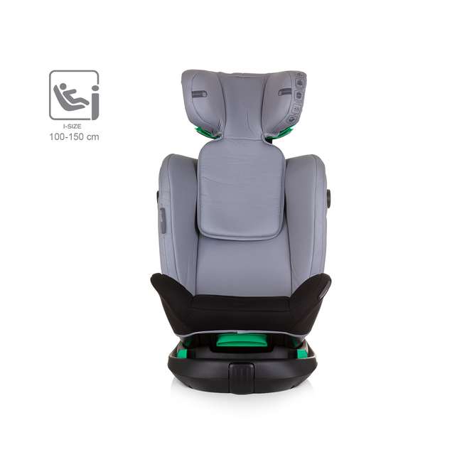 Chipolino OLYMPUS 360 I-SIZE 40-150 cm ISOFIX Περιστρεφόμενο Κάθισμα αυτοκινήτου γκρι στάχτη STKOL02402AS