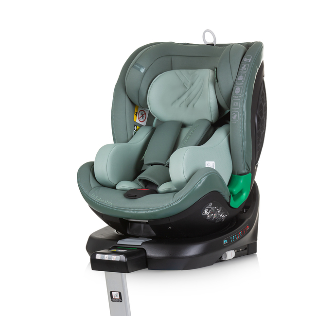 Chipolino Car seat I-SIZE 40-150 cm ISOFIX 360 "MAXIMUS" pastel green STKMM02404PG