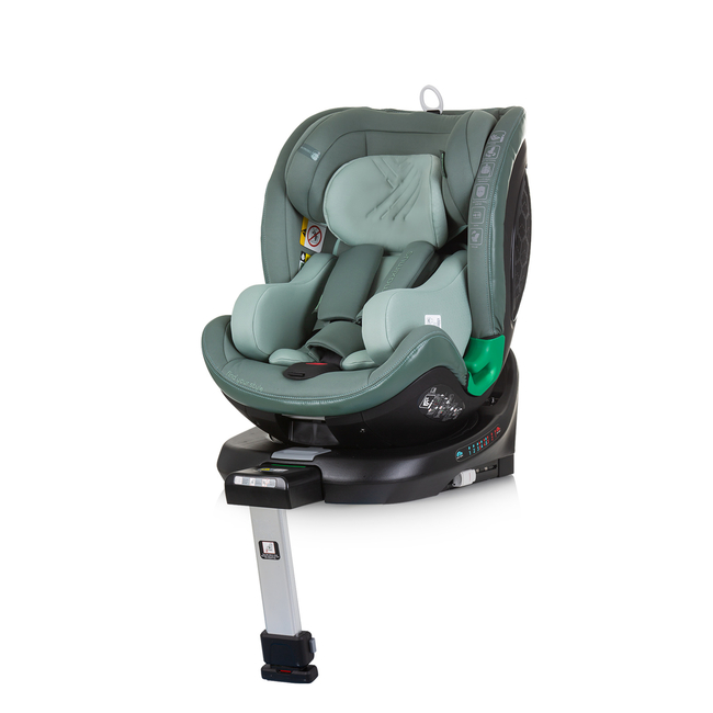 Chipolino Car seat I-SIZE 40-150 cm ISOFIX 360 "MAXIMUS" pastel green STKMM02404PG