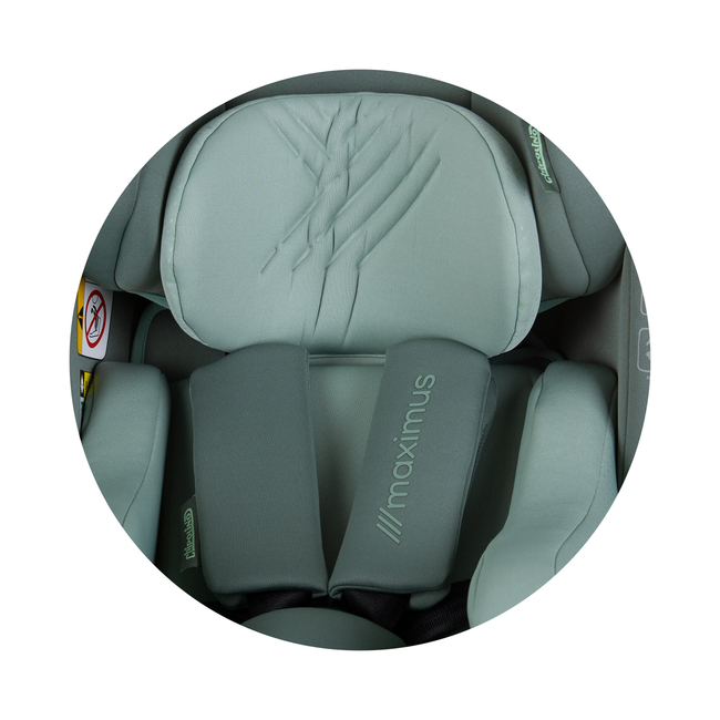 Chipolino Car seat I-SIZE 40-150 cm ISOFIX 360 "MAXIMUS" pastel green STKMM02404PG