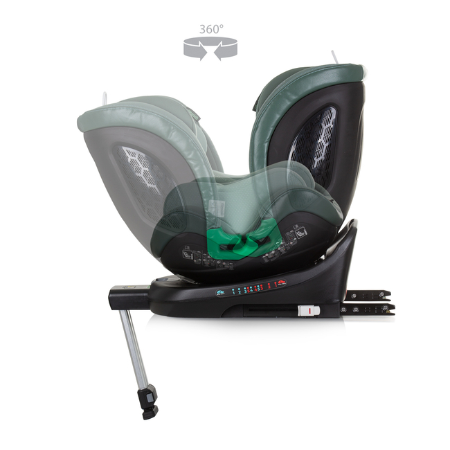 Chipolino Car seat I-SIZE 40-150 cm ISOFIX 360 "MAXIMUS" pastel green STKMM02404PG