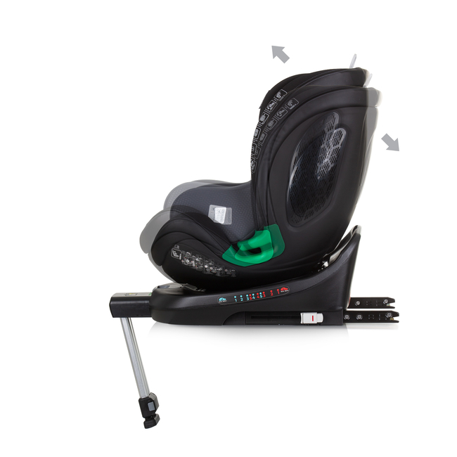 Chipolino MAXIMUS I-SIZE 40-150 cm ISOFIX 360 Περιστρεφόμενο Κάθισμα αυτοκινήτου obsidian STKMM02401OB  - ΔΩΡΟ Προστασία Καθίσματος
