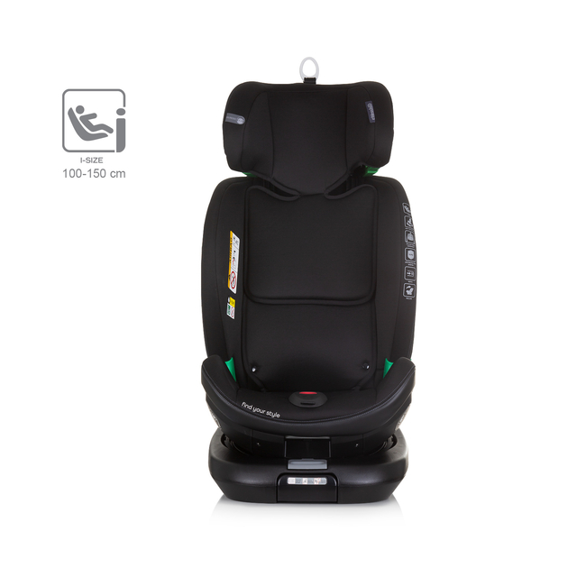 Chipolino Car seat I-SIZE 40-150 cm ISOFIX 360 "MAXIMUS" obsidian STKMM02401OB