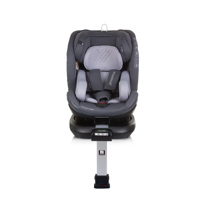 Chipolino Car seat I-SIZE 40-150 cm ISOFIX 360 "MAXIMUS" granite STKMM02402GN