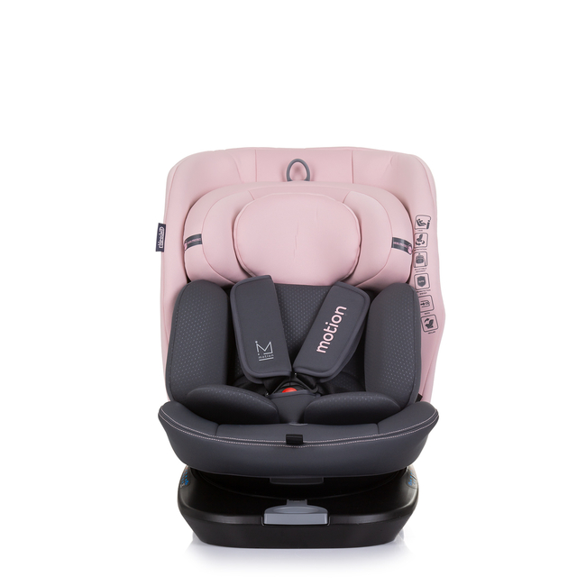 Chipolino Car seat I-SIZE 40-150 cm ISOFIX 360 "MOTION" flamingo STKMOT02405FL