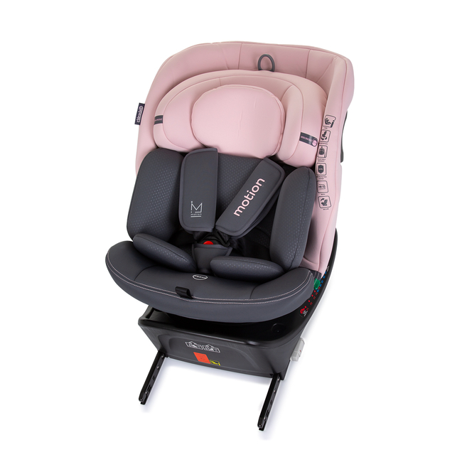 Chipolino Car seat I-SIZE 40-150 cm ISOFIX 360 "MOTION" flamingo STKMOT02405FL