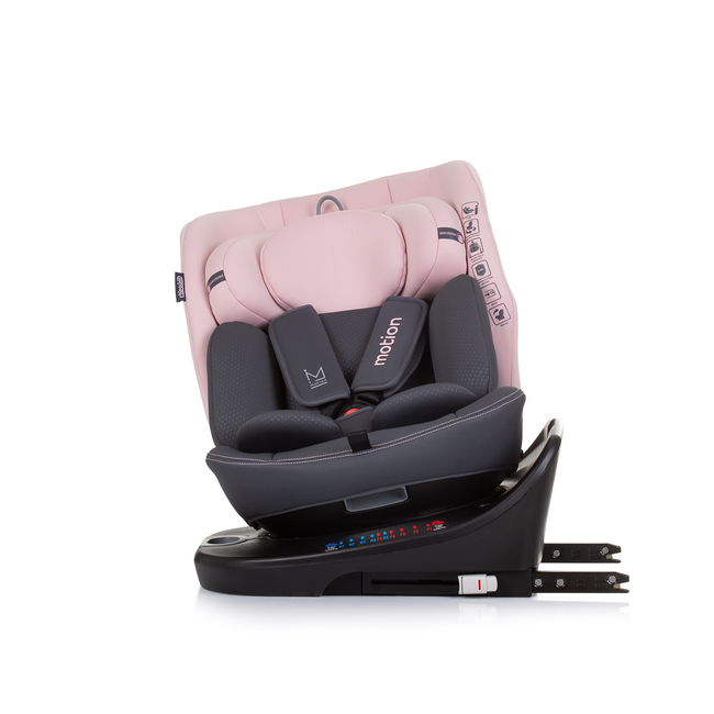 Chipolino Car seat I-SIZE 40-150 cm ISOFIX 360 "MOTION" flamingo STKMOT02405FL