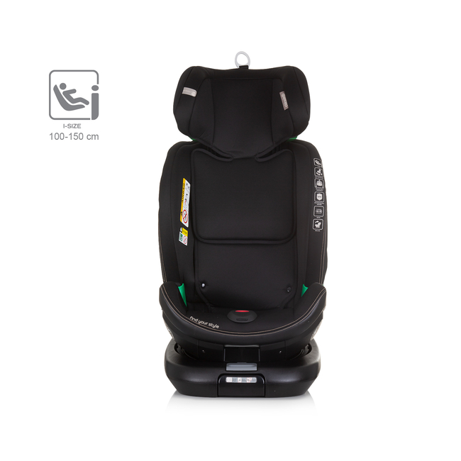 Chipolino Car seat I-SIZE 40-150 cm ISOFIX 360 "MAXIMUS" macadamia STKMM02403MA