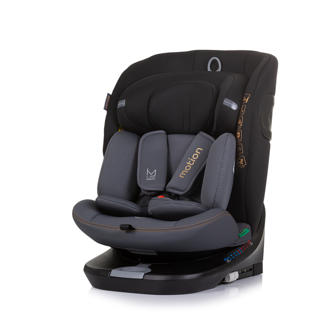 Chipolino Car seat I-SIZE 40-150 cm ISOFIX 360 "MOTION" obsidian STKMOT02401OB