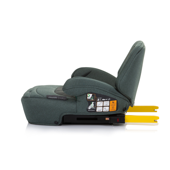 Chipolino SAFY I-SIZE 125-150 cm ISOFIX Κάθισμα αυτοκινήτου παστέλ πράσινο SDKSF0244PG