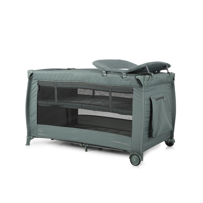 Chipolino Foldable travel cot "Bella" pastel green KOSIB0244PG