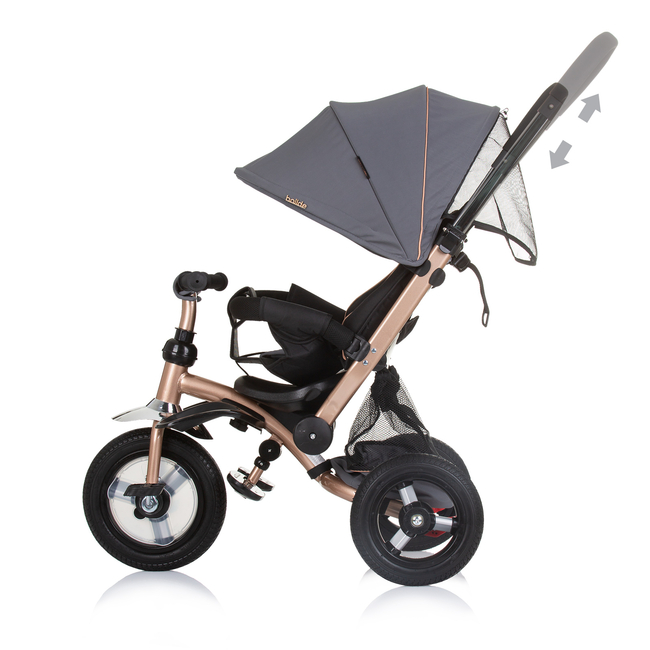 Chipolino Bolide AIR Τρίκυκλο Παιδικό Ποδήλατο Με Ανάκλιση Πλάτης Και Φουσκωτές Ρόδες γρανίτη TRKBLD02402GN
