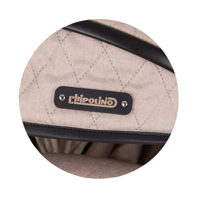 Chipolino Harmony 3 in 1 Children's transformable stroller with accessories macadamia KKHR02403MA