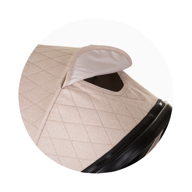 Chipolino Harmony 3 in 1 Children's transformable stroller with accessories macadamia KKHR02403MA