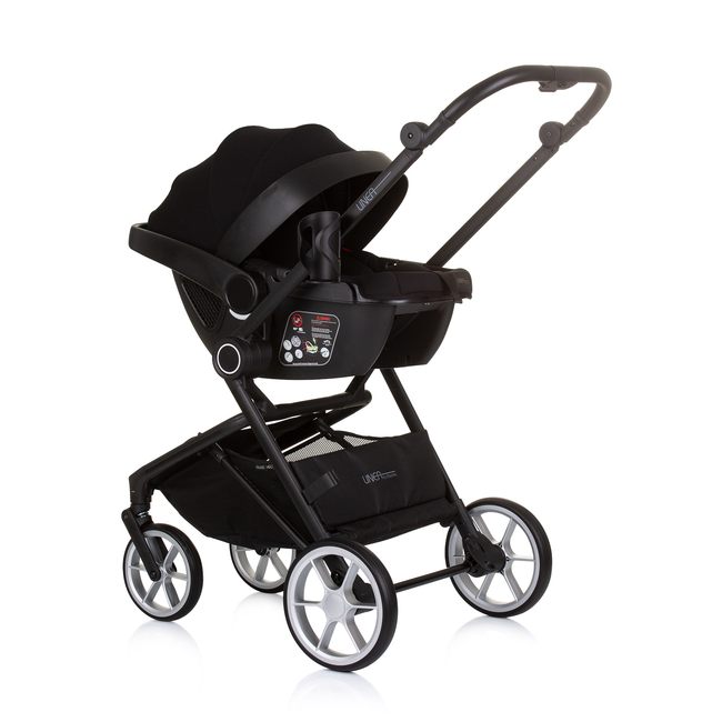 Chipolino Linea 3 in 1 Versatile Stroller 0 to 22 kg with accessories obsidian KKLI02401OB