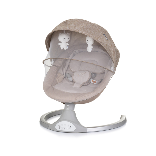 Chipolino Electric cradle "Nest " macadamia SHENE0242MA