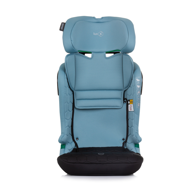 Chipolino Car seat I-SIZE 76-150 cm ISOFIX "LUX X" pastel blue/green STKLX0243PG