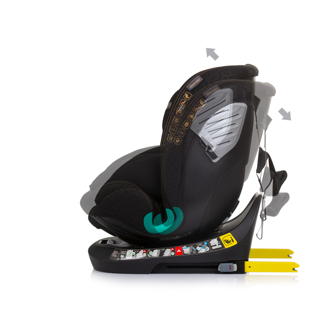 Chipolino Car seat I-SIZE 40-150 cm ISOFIX 360 "SUPREME" obsidian STKSU02401OB